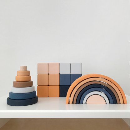 【ウクライナ 木製リングスタッカー】SABO CONCEPT Mini Ring Stacker / 全５色