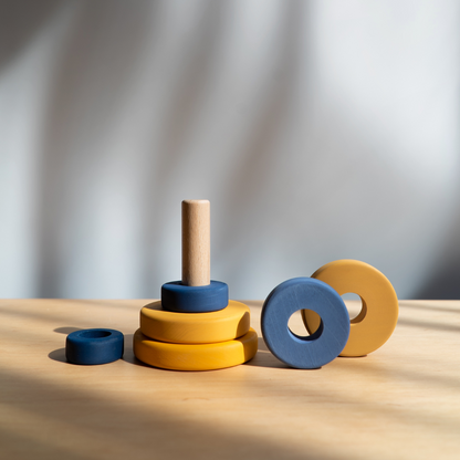 【ウクライナ 木製リングスタッカー】SABO CONCEPT Mini Ring Stacker / 全５色