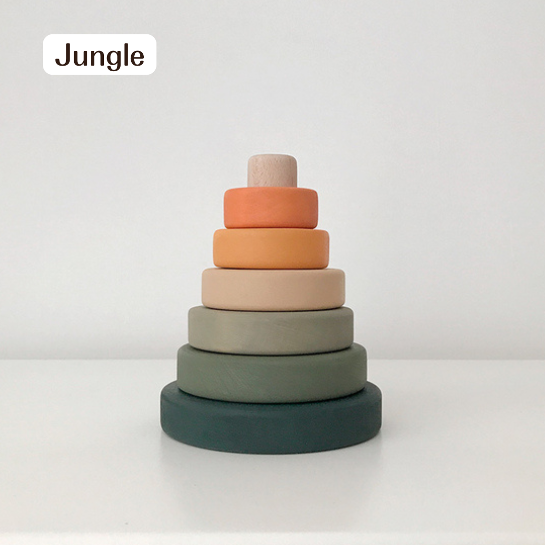 【ウクライナ 木製リングスタッカー】SABO CONCEPT Mini Ring Stacker / 全５色