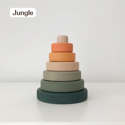 【ウクライナ 木製リングスタッカー】SABO CONCEPT Mini Ring Stacker / 全５色