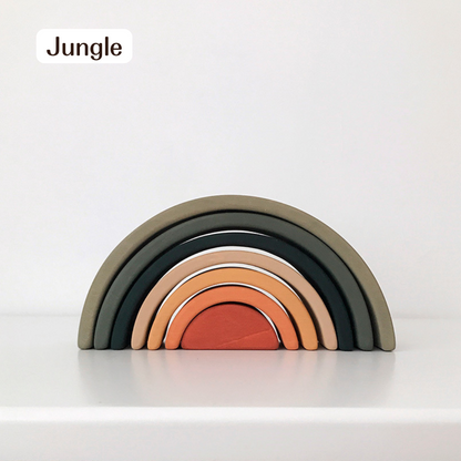 【ウクライナ 木製 虹 積み木 】SABO CONCEPT Mini Rainbow / 全６色