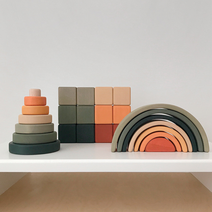 【ウクライナ 木製リングスタッカー】SABO CONCEPT Mini Ring Stacker / 全５色