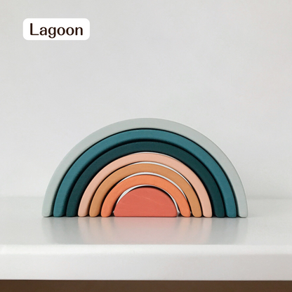 【ウクライナ 木製 虹 積み木 】SABO CONCEPT Mini Rainbow / 全６色