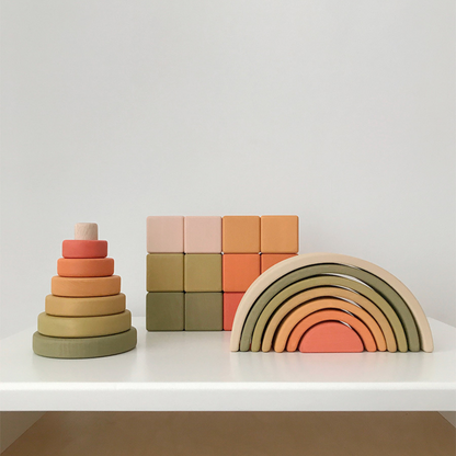 【ウクライナ 木製リングスタッカー】SABO CONCEPT Mini Ring Stacker / 全５色